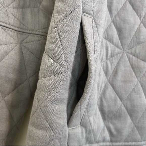 Reebok RBK New Light Gray Long Sleeve Zipper Fleece Sweatshirt Jacket Size Small - Picture 9 of 12